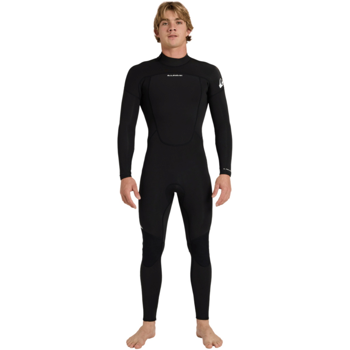 2026 Quiksilver Hombres Prologue+ 3/2mm Back Zip Flatlock Neopreno 25AW213514 - Black